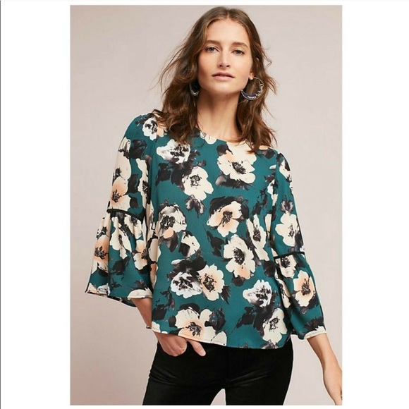 Anthropologie Tops - Anthropologie W5 Concepts Arc Floral Blouse Top S
